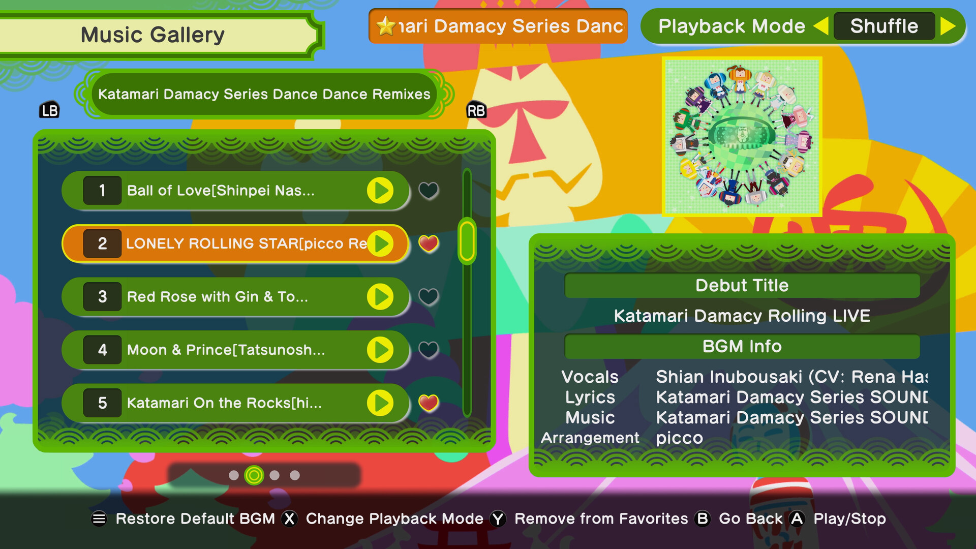Once Upon A KATAMARI - Katamari Damacy Series Dance Dance Remixes Featured Screenshot #1