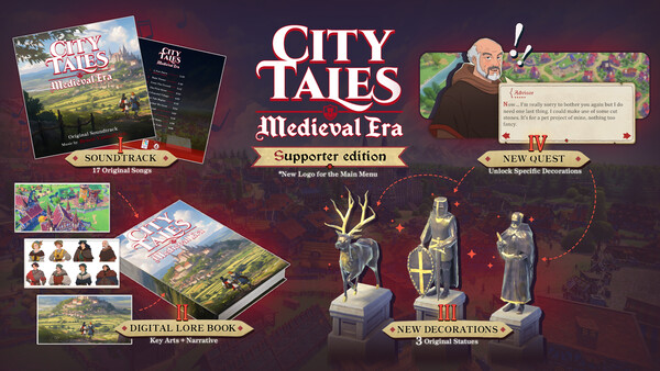 City Tales - Medieval Era - Supporter Pack.