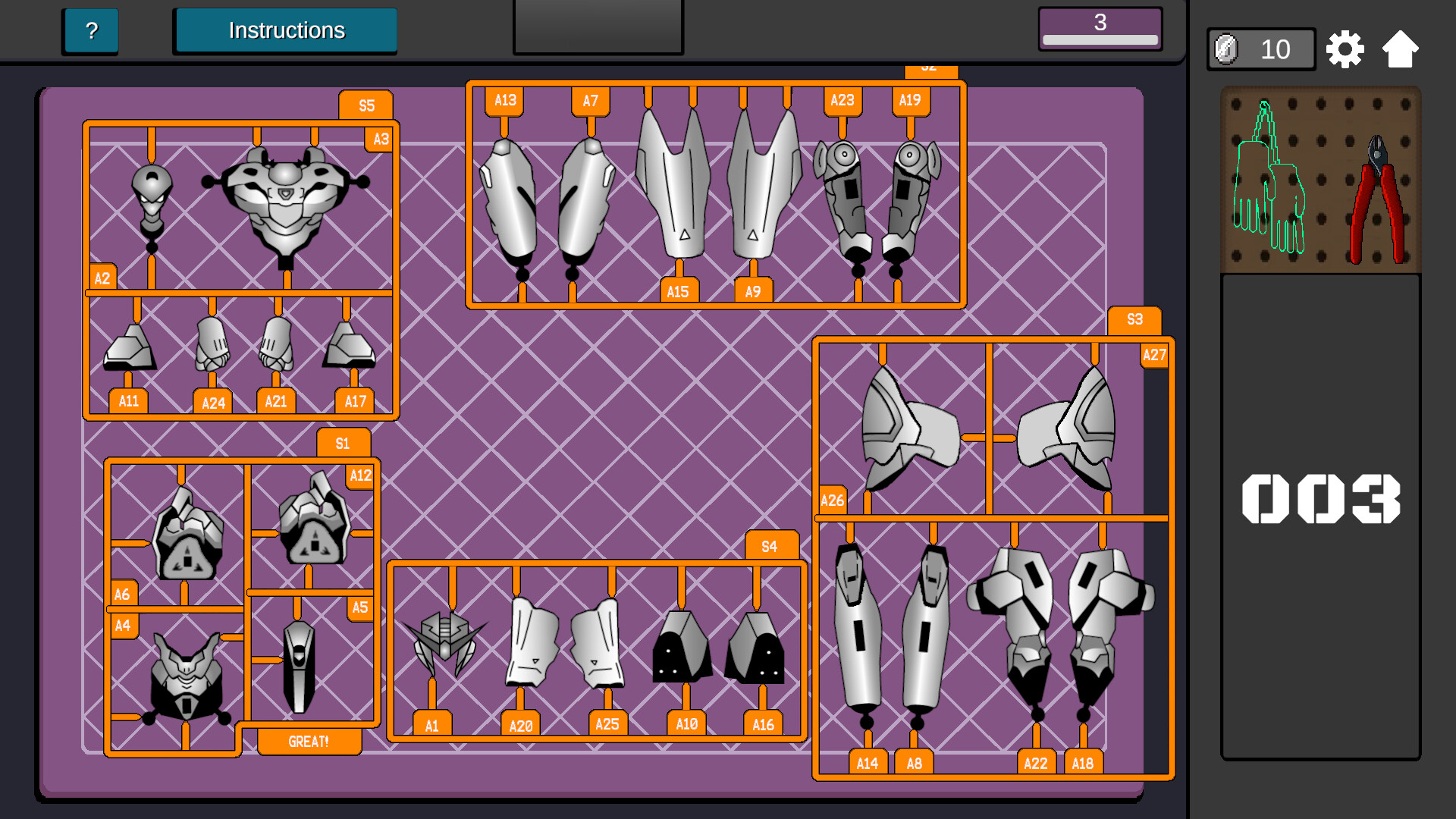 Mech Assembler: Model Kit builder Simulator screenshot 2