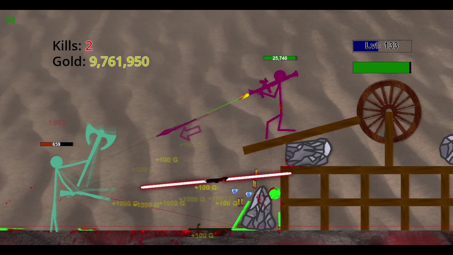 Stickman Physics Battle Arena – Screenshot 24