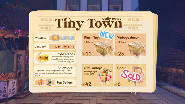 Tiny Shop: make it cozy