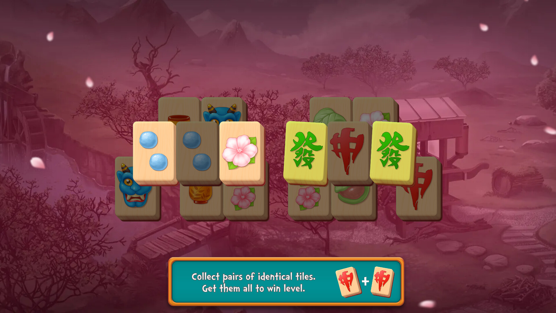 Mahjong Fest: Sakura Garden screenshot #2