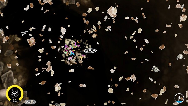 Screenshot of Cellscape gameplay showing in-action mechanics