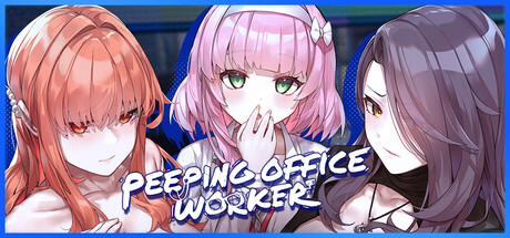 Peeping Office Worker Banner