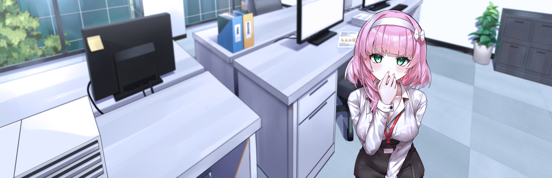 Peeping Office Worker