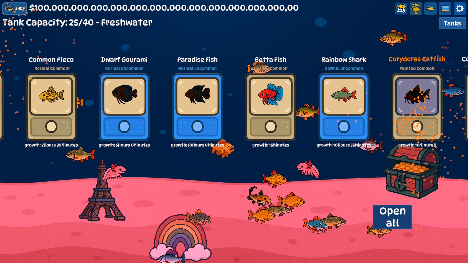 Easy Bubbles: Social Fishkeeping screenshot 3