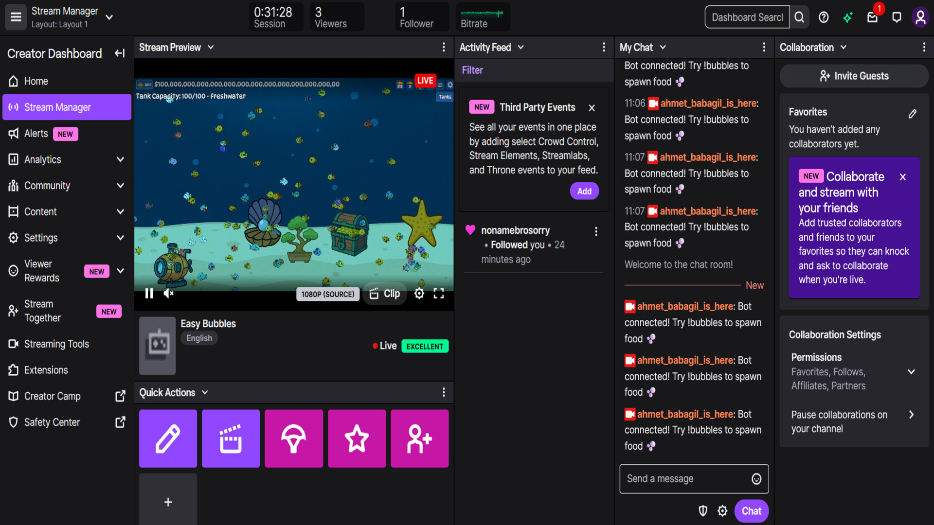 Easy Bubbles: Social Fishkeeping screenshot 7