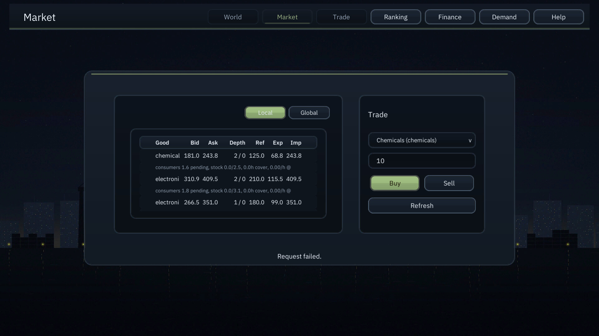 International Trading League screenshot