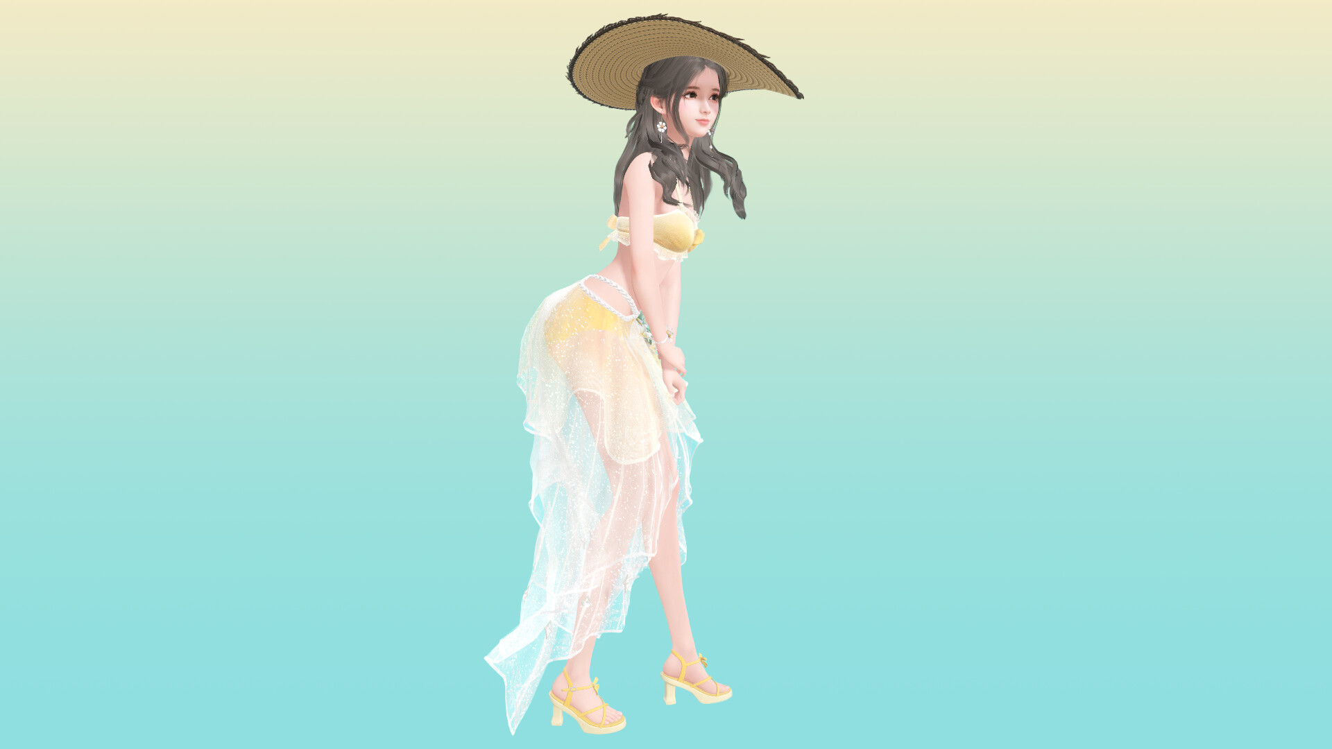 ZM Desktop Elf Summer Suit DLC：Seaside Vacation scene