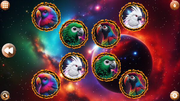 Space Memory: Parrots game for windows Pc 1