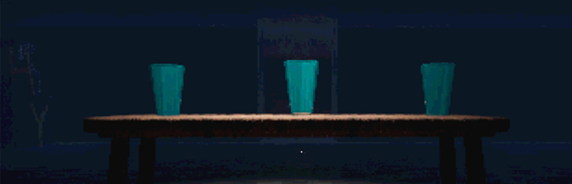 The room where you can't leave without drinking water