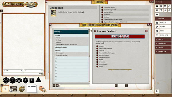Fantasy Grounds - Pathfinder for Savage Worlds Bestiary 2