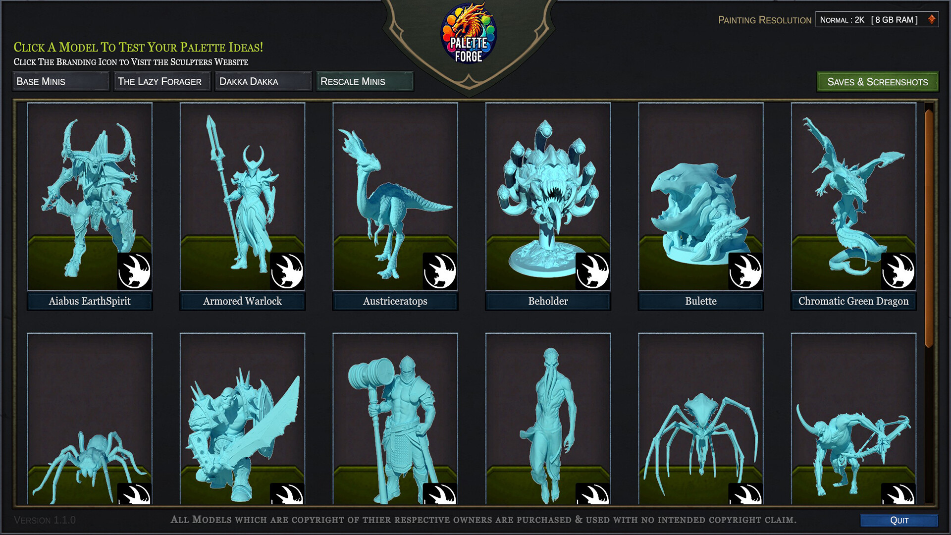 #4. Palette Forge (Steam) Podle: Midlife Hobbies