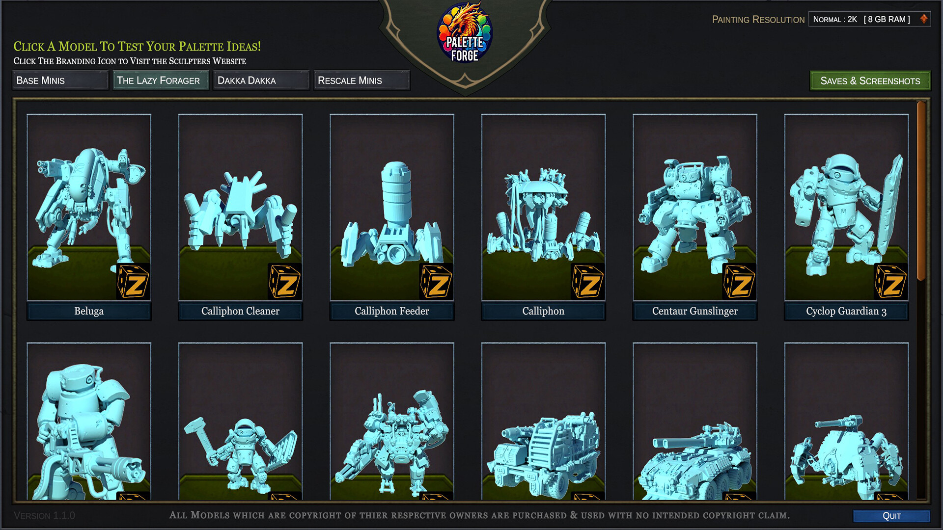 #8. Palette Forge (Steam) Podle: Midlife Hobbies