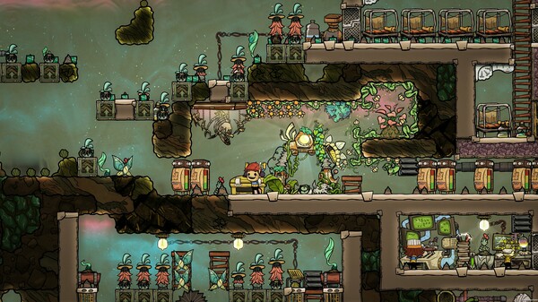 Скриншот из Oxygen Not Included: The Prehistoric Planet Pack