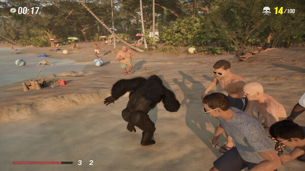 Gorilla Vs 100 Men game for Linux 1