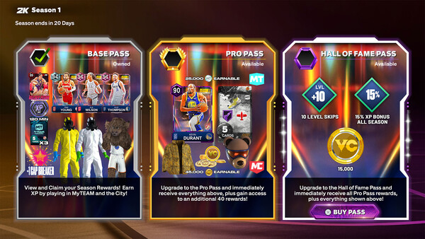 NBA 2K26 Hall of Fame Pass: Season 1