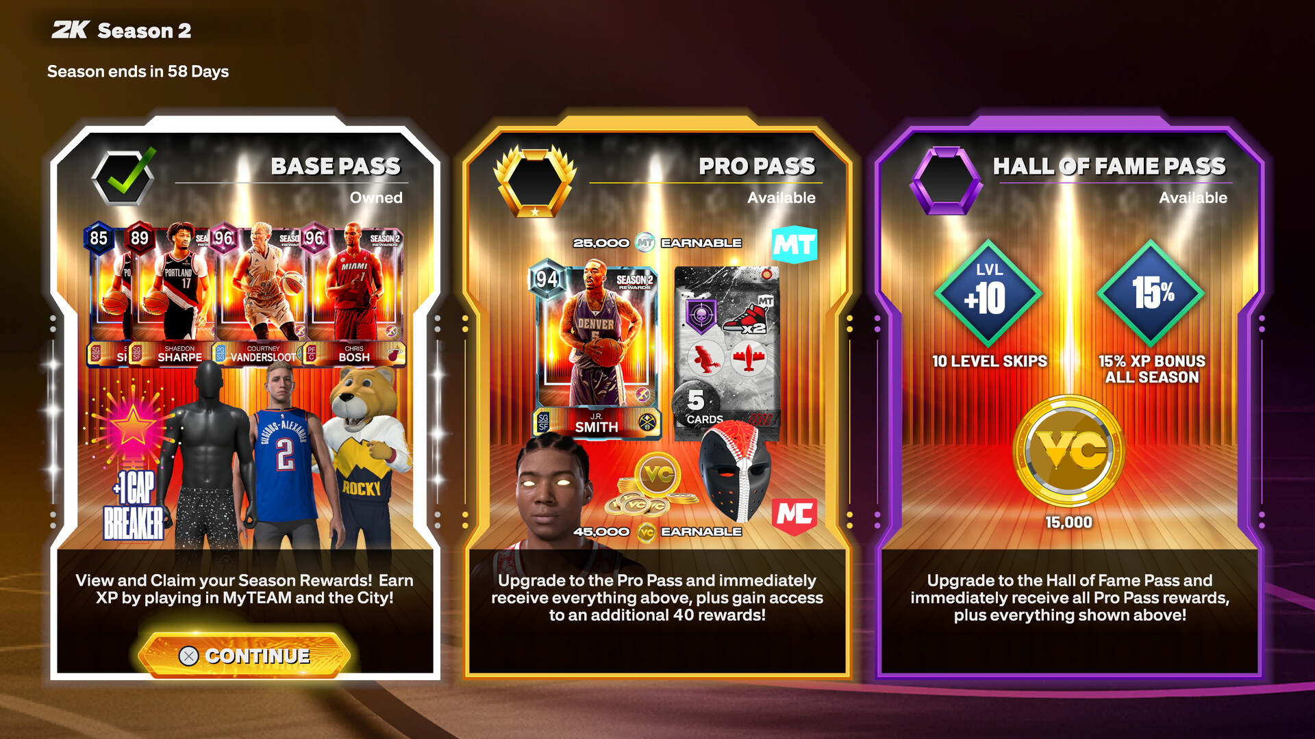 NBA 2K26 Hall of Fame Pass: Season 2 Featured Screenshot #1