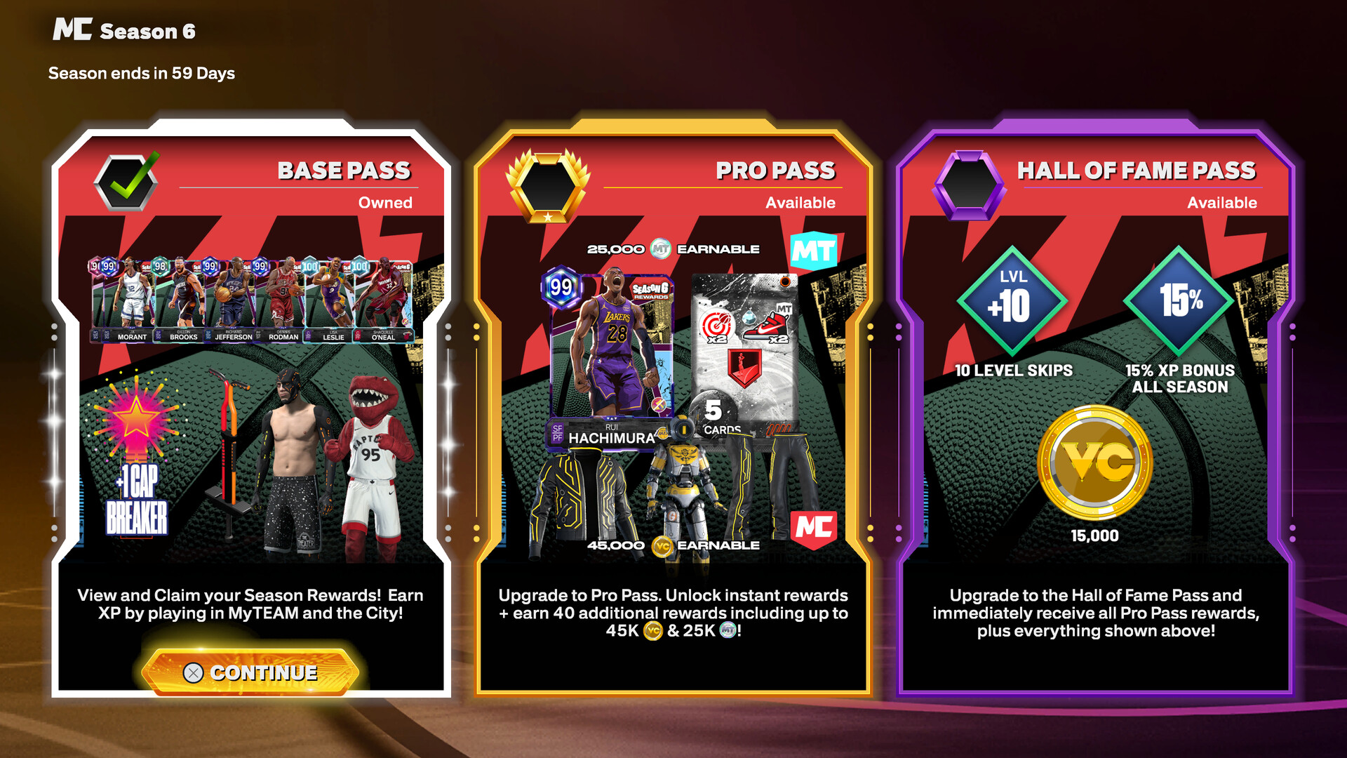 NBA 2K26 Hall of Fame Pass: Season 6 Featured Screenshot #1
