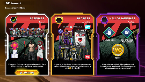 NBA 2K26 Hall of Fame Pass: Season 6 screenshot