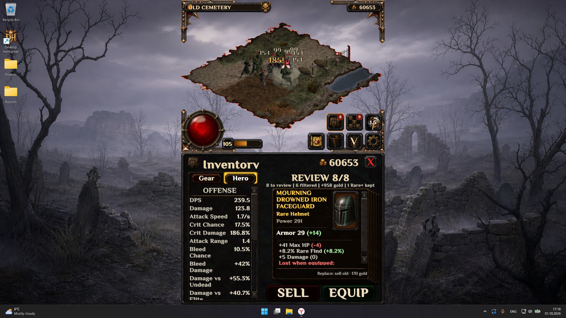 Desktop Hellfarmer screenshot 9
