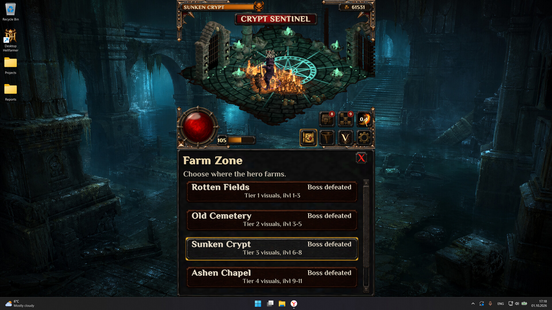 Desktop Hellfarmer screenshot 5