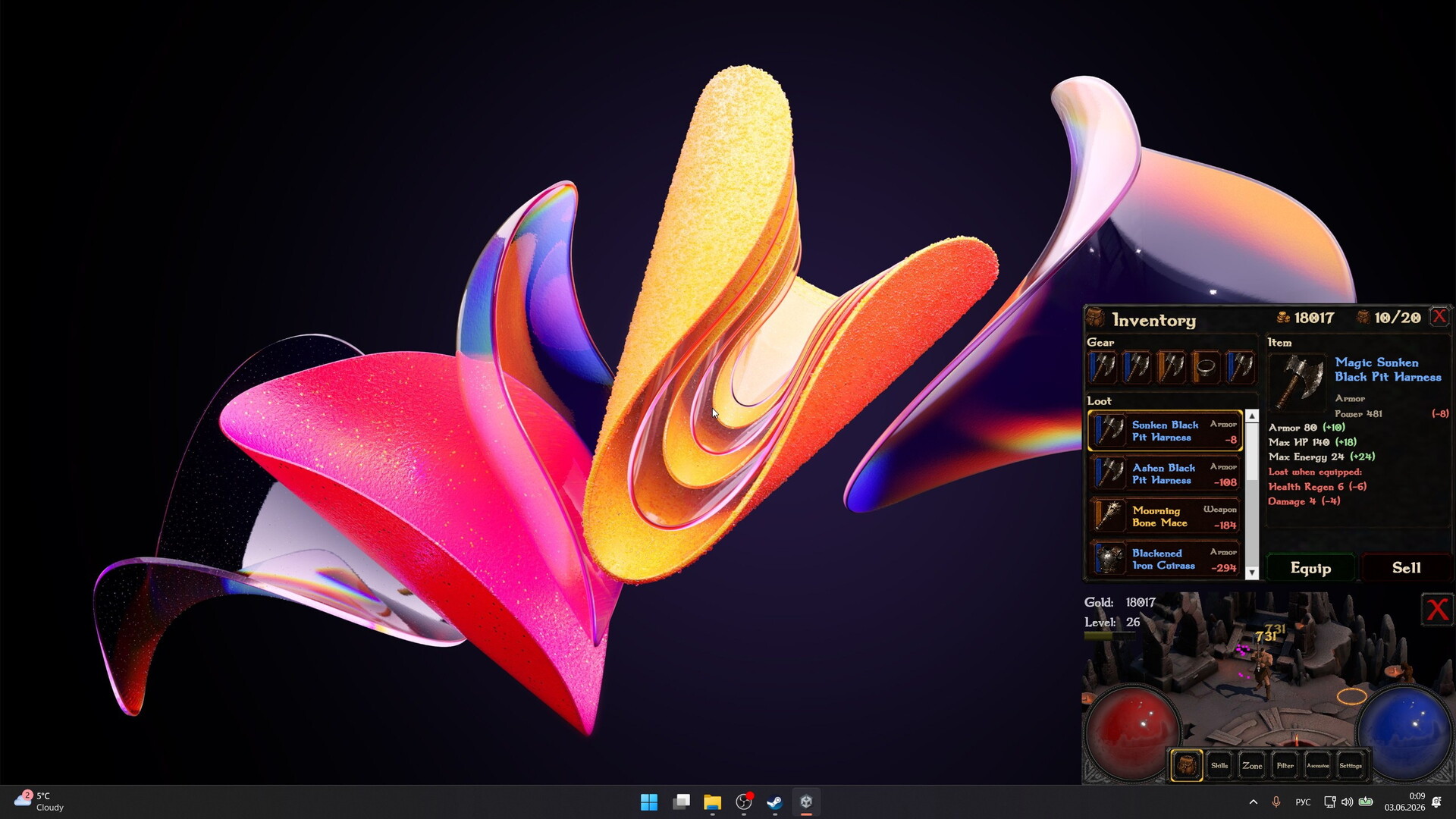 Desktop Hellfarmer screenshot 1