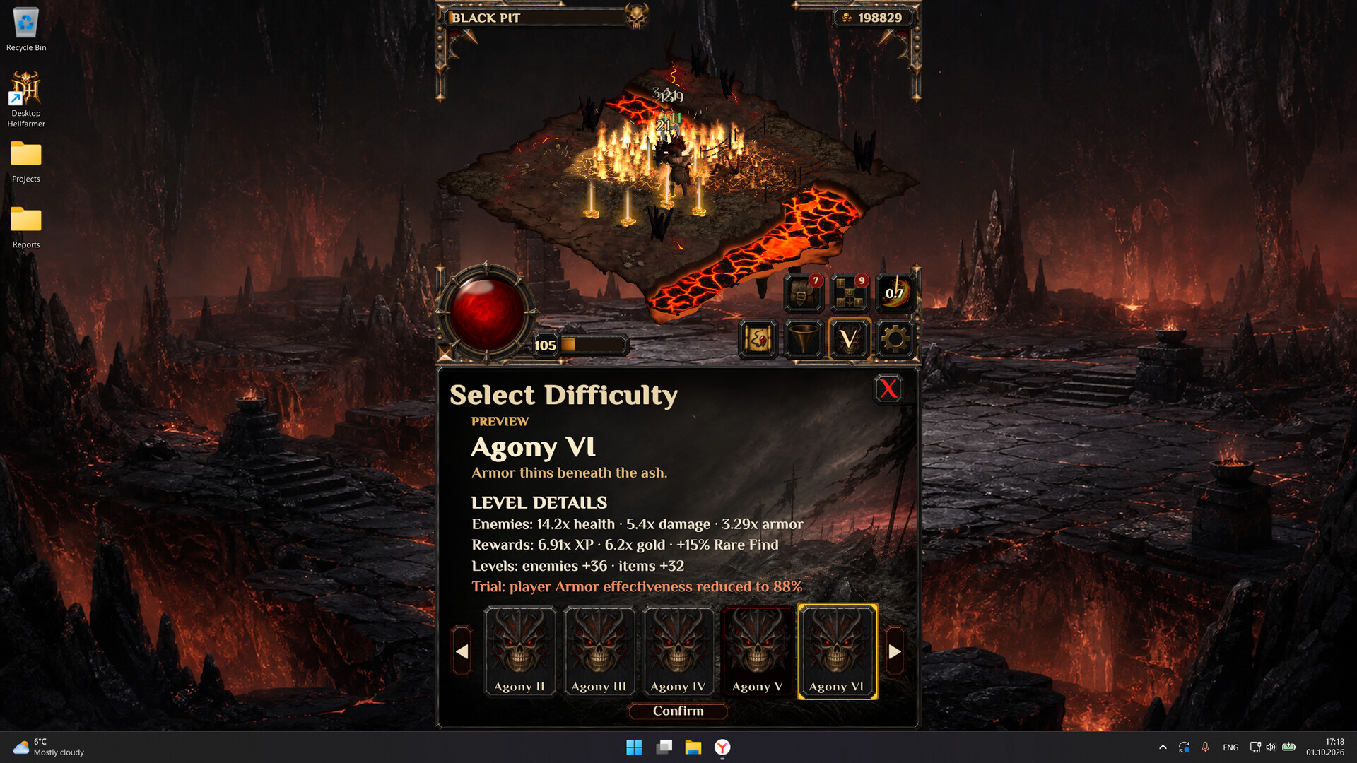 Desktop Hellfarmer screenshot 4