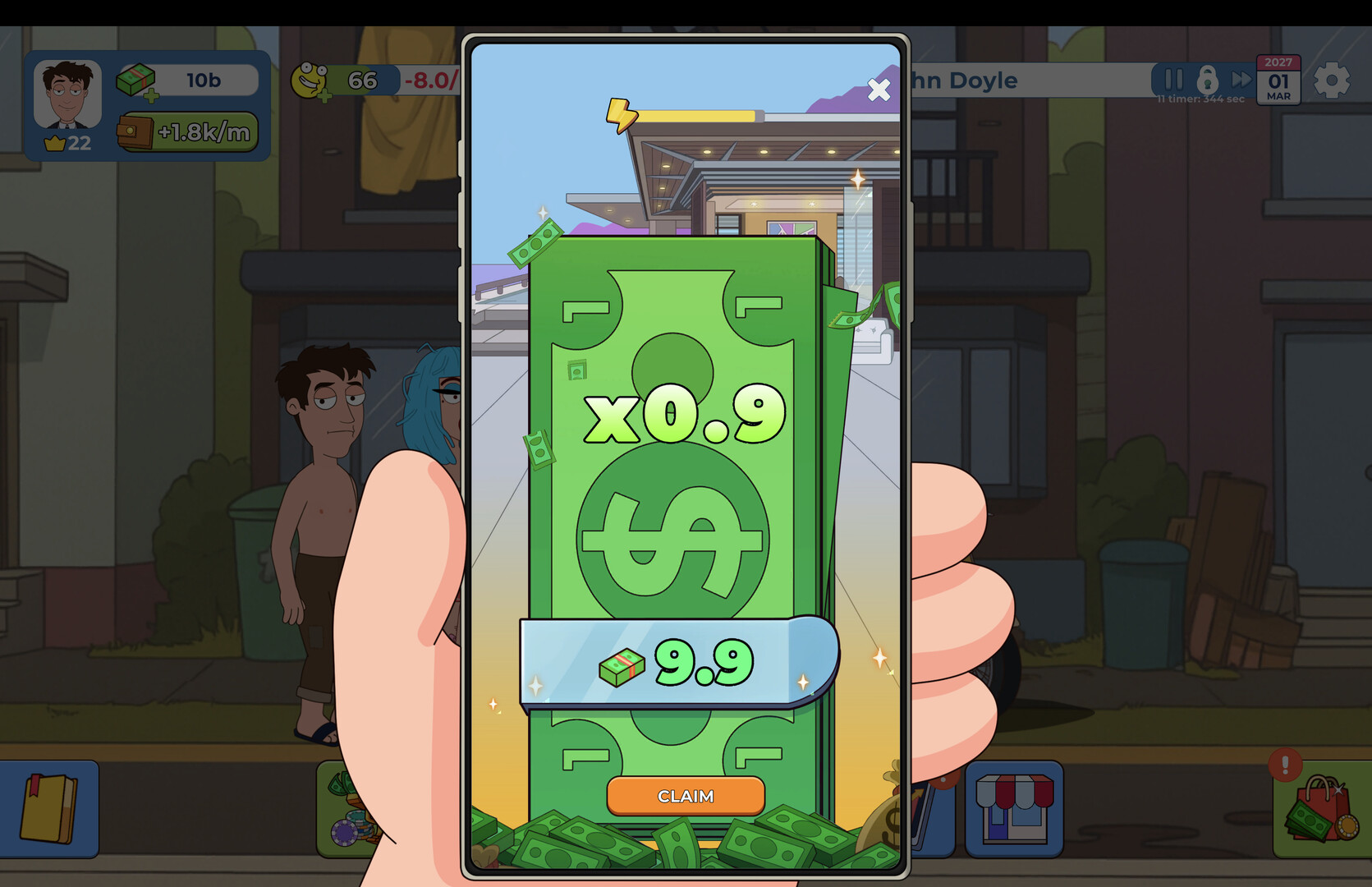 #5. Idle Guy: Life Simulator games (Steam) 由: Heatherglade Publishing KFT