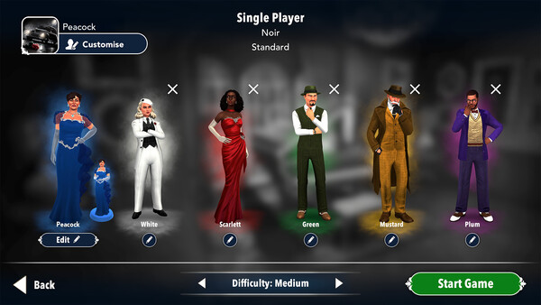 Clue/Cluedo: Noir Crime Scene