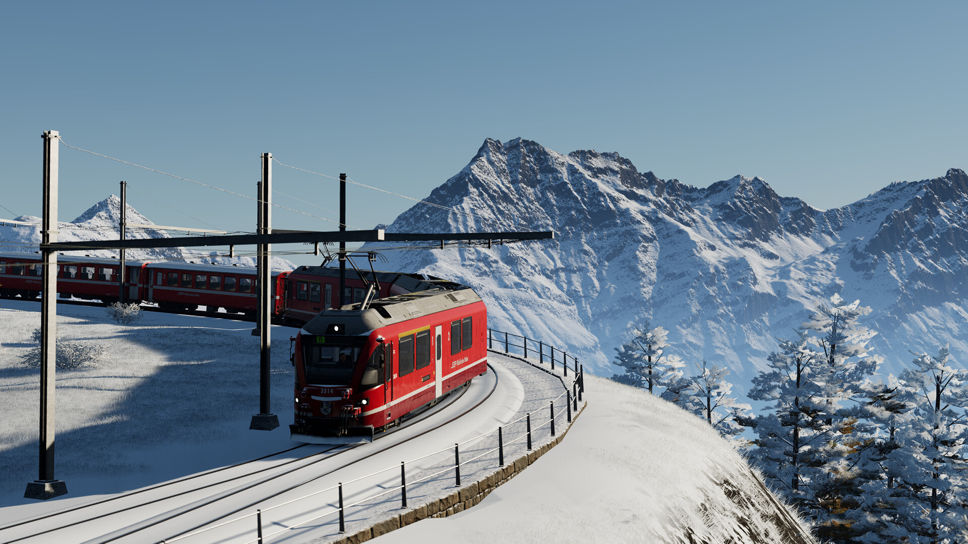 #5. Train Sim World® 6: Berninalinie: Tirano - Ospizio Bernina Route Add-On (Steam) 由: Dovetail Games - TSW