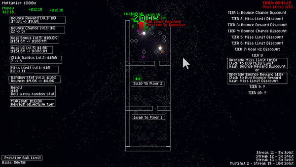 Screenshot of Clicker Climber: Reverse Pachinko