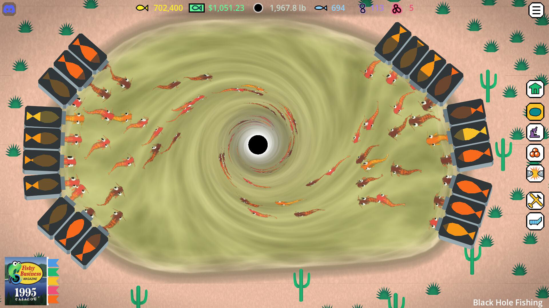 Скриншот игры Black Hole Fishing - 3