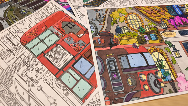 HIDDEN CATS 3: Steampunk - Coloring Book