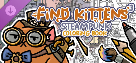 FIND KITTENS 3: Steampunk - Coloring Book
