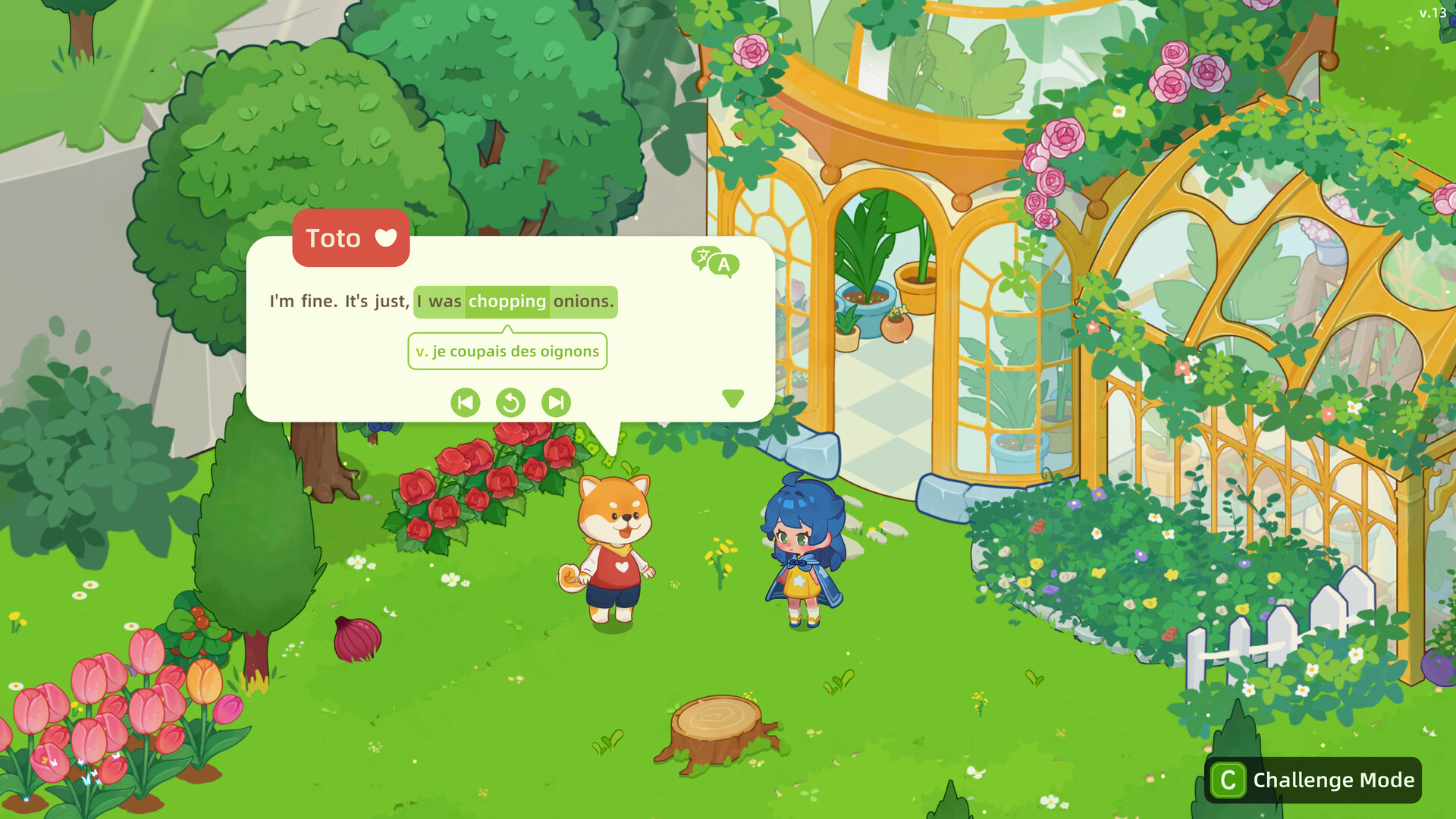 Blossom’s Grove: An English-learning Game