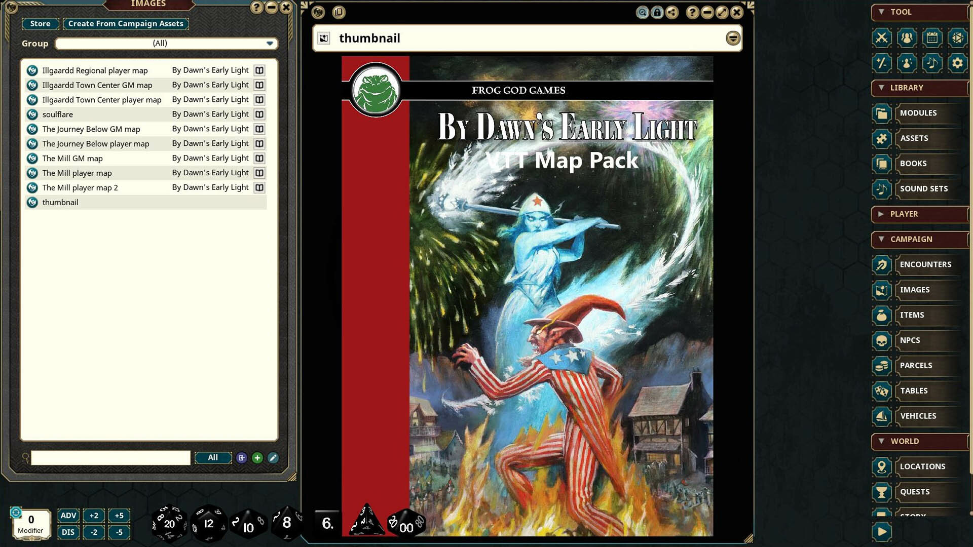 Fantasy Grounds - VTT Map Pack: By Dawn's Early Light Featured Screenshot #1