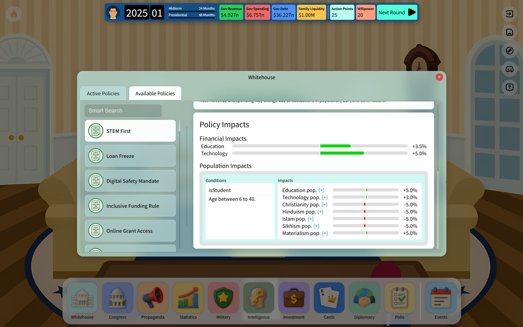 Electoral Empire: Vote to Rule, Lie to Shine screenshot #14