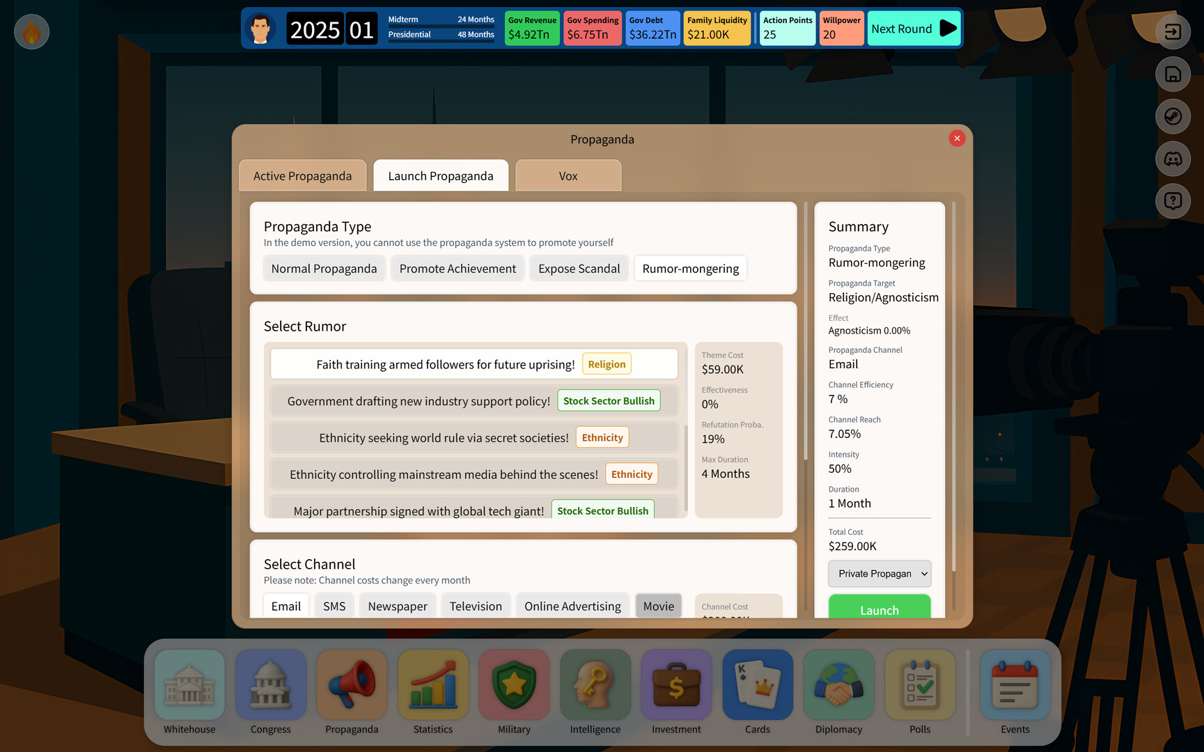 Electoral Empire: Vote to Rule, Lie to Shine screenshot #26