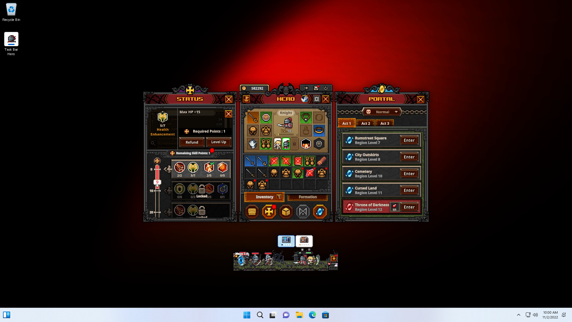 TBH: Task Bar Hero screenshot #4