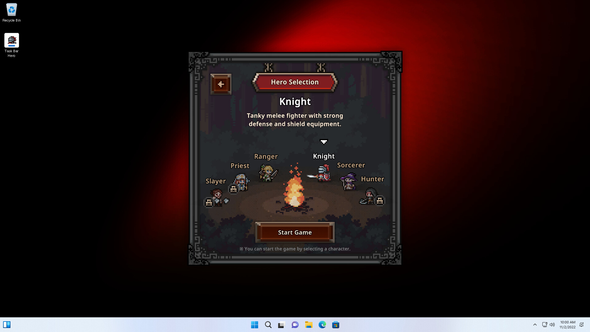 TBH: Task Bar Hero screenshot #1