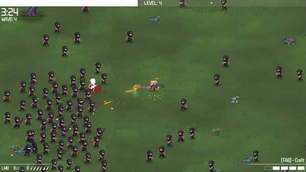 Screenshot of GUNtai gameplay showing in-action mechanics
