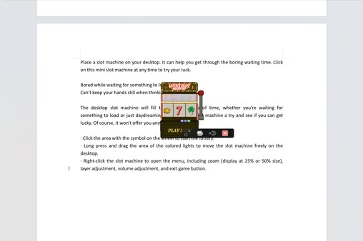 Desktop Slot game for windows Pc 1