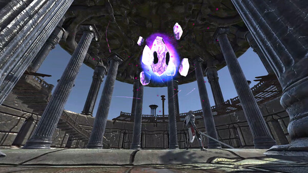 Screenshot of PARRY COUNTER gameplay showing in-action mechanics