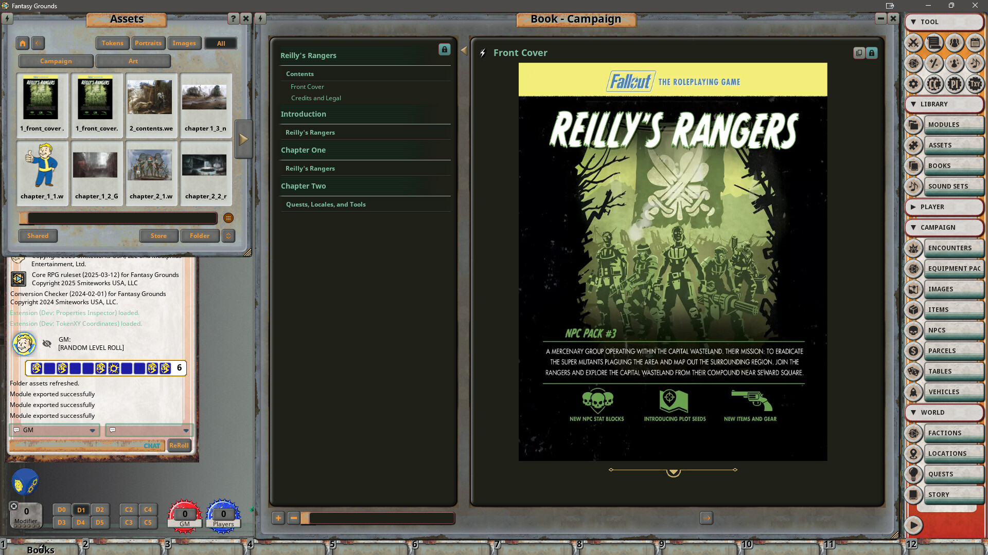 Fantasy Grounds - Fallout RPG - NPC Pack 3 - Reilly's Rangers Featured Screenshot #1
