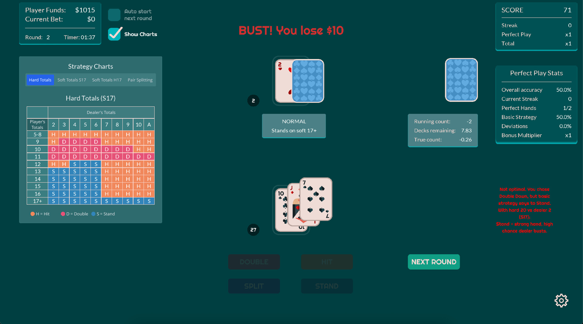 Lucid Blackjack screenshot #5