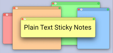 Plain Text Sticky Notes cover art