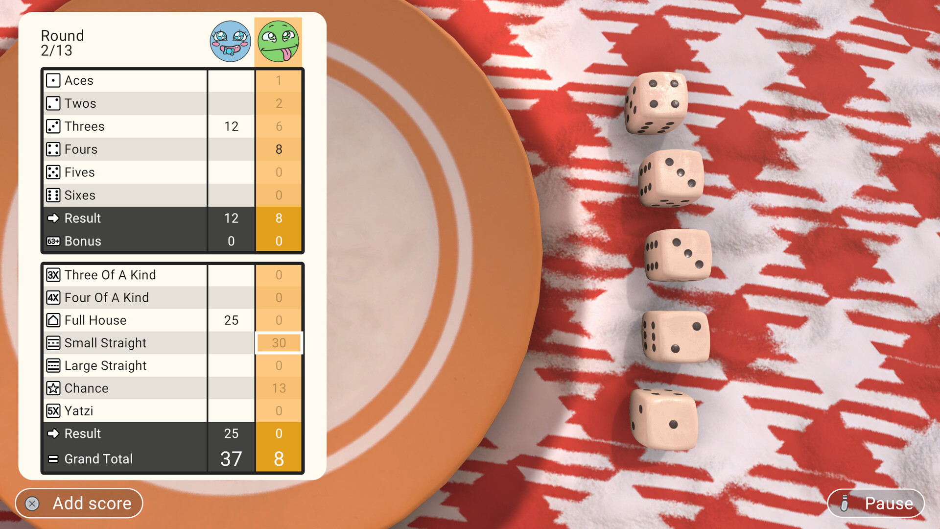 Yatzi 2 screenshot screenshot 3