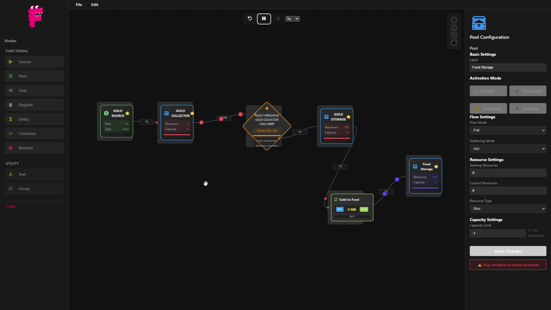 Flowtrix: System and Economy Designer screenshot #2