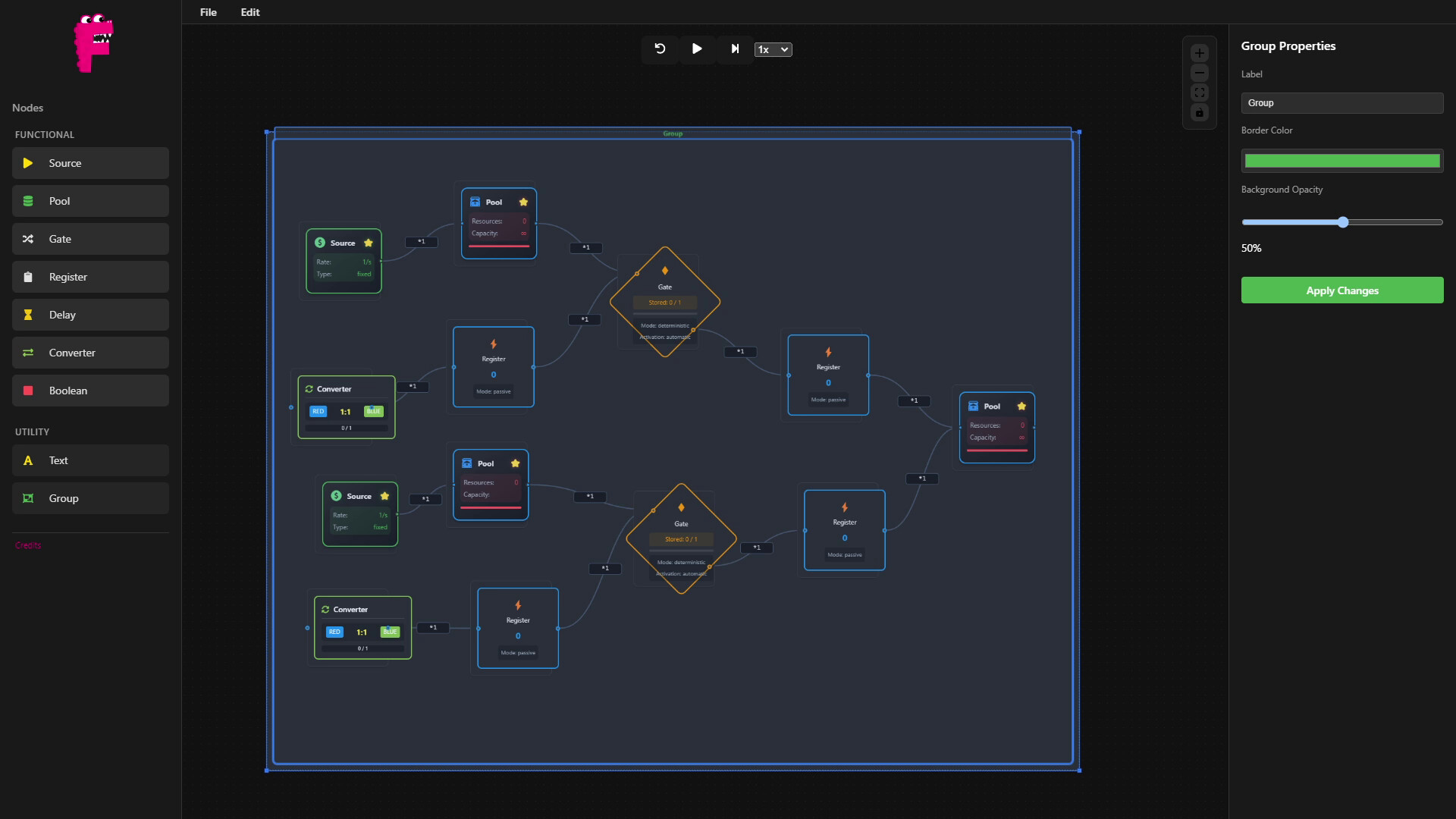 Flowtrix: System and Economy Designer screenshot #1